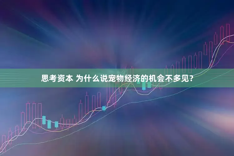 思考资本 为什么说宠物经济的机会不多见？